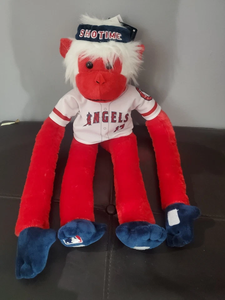 Nuevo Raro Fantasma Impresión LA Angels SHOTIME Shohei Ohtani Rally Monkey  Foto 2 de 3