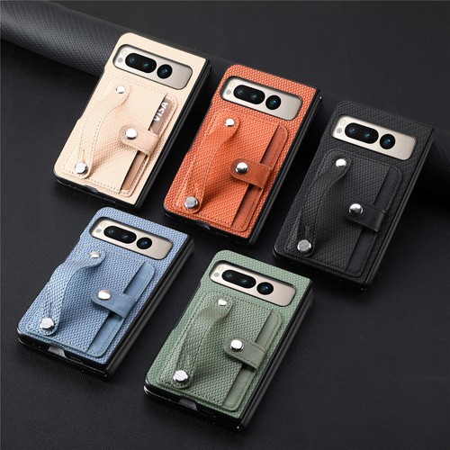 Shockproof Wallet Flip Cover for Google Pixel Fold Phone Case Card Holder Cover - Picture 7 of 17