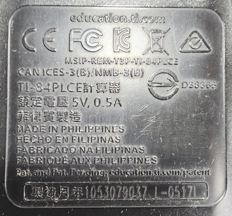 Texas Instruments TI-84 Plus CE Graphing Calculator Gold w/ Cover & USB - TESTED - Image 4 of 4