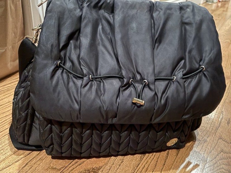 Happ Diaper Bag Levy Black Shoulder Or Backpack 