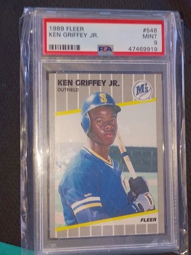 1989 Fleer Ken Griffey, Jr. Rookie PSA 9 Mint Seattle Mariners RC #548