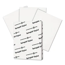 Springhill White 8.5” x 11” Cardstock Paper, 90lb, 163gsm, 250 Sheets (1