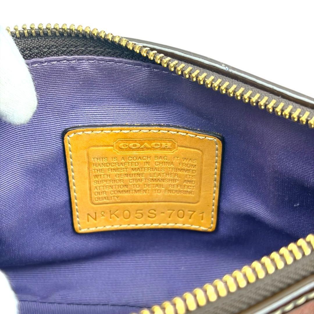 COACH Patchwork All-Over Pattern Leather Handbag … - image 13