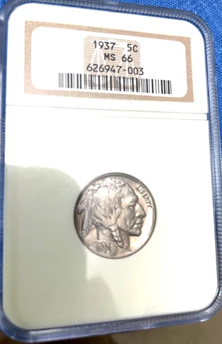 1937 Buffalo Nickel NGC MS-66
