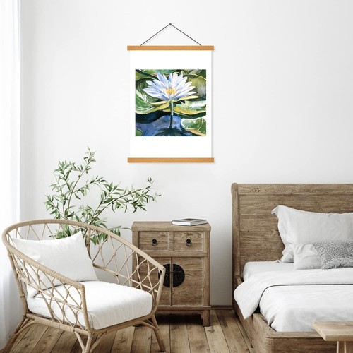 Magnetic Poster Frame Hanger, Natural Teak, 16x24 16x22 16x20 Poster Hanger f... - Picture 7 of 7