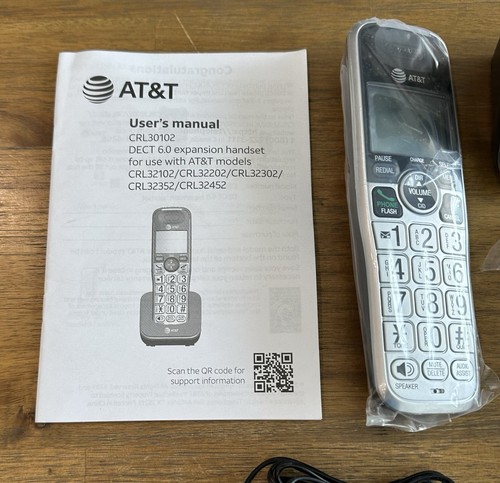 AT&T CRL30102 Cordless Accessory Handset Phone For Cl32102 Series New (No Box) - Zdjęcie 3 z 9