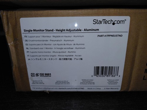 StarTech Free Standing Single Monitor Mount Displays up to 32" FPPNEUSTND - Picture 2 of 3