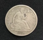 1871-S Seated Liberty Half Dollar Uncertified San Francisco Mint