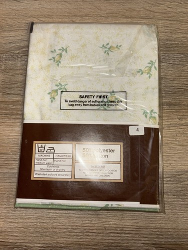 2 Vintage Woolworth Kissenbezüge Hausfrau Stil Grün Blumenmuster Ref. 7900 - Bild 12 von 14