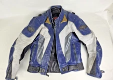 Tourmaster Cortech Mens Medium 42 Leather Armored Motorcycle Jacket