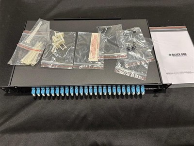 Black Box JPM385A Rackmount Preloaded Fiber Enclosure 1U Duplex LC