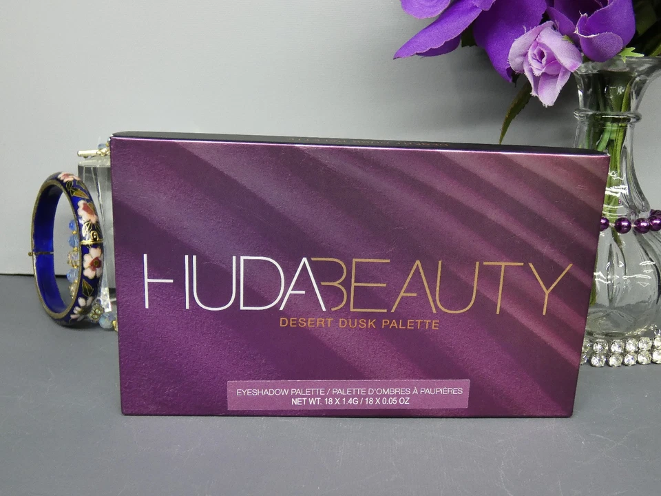 Huda Beauty DESERT DUSK Eyeshadow Palette 18 Shades 2017 Limited Edition NIB - Image 2 of 4