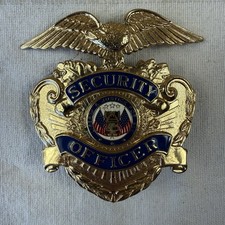 Vintage Security Private Officer Badge Liberty Justice For All Uniform Warehouse