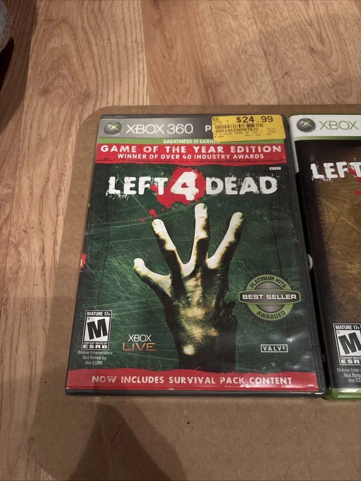 Left 4 Dead 1 Goty CIB and Left For Dead 2 CIB Xbox 360 Tested Free Shipping - Image 2 of 4