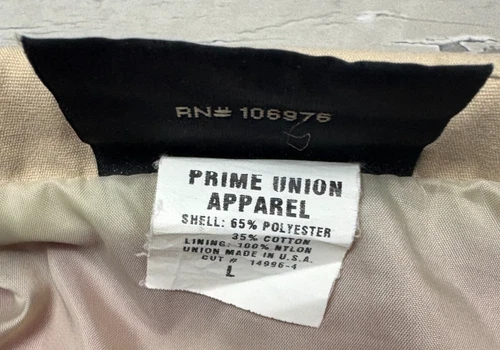 VTG 90s Saturn Auto UAW 3 Million & Counting Prime Union Jacket Red Sz L Bomber image 12