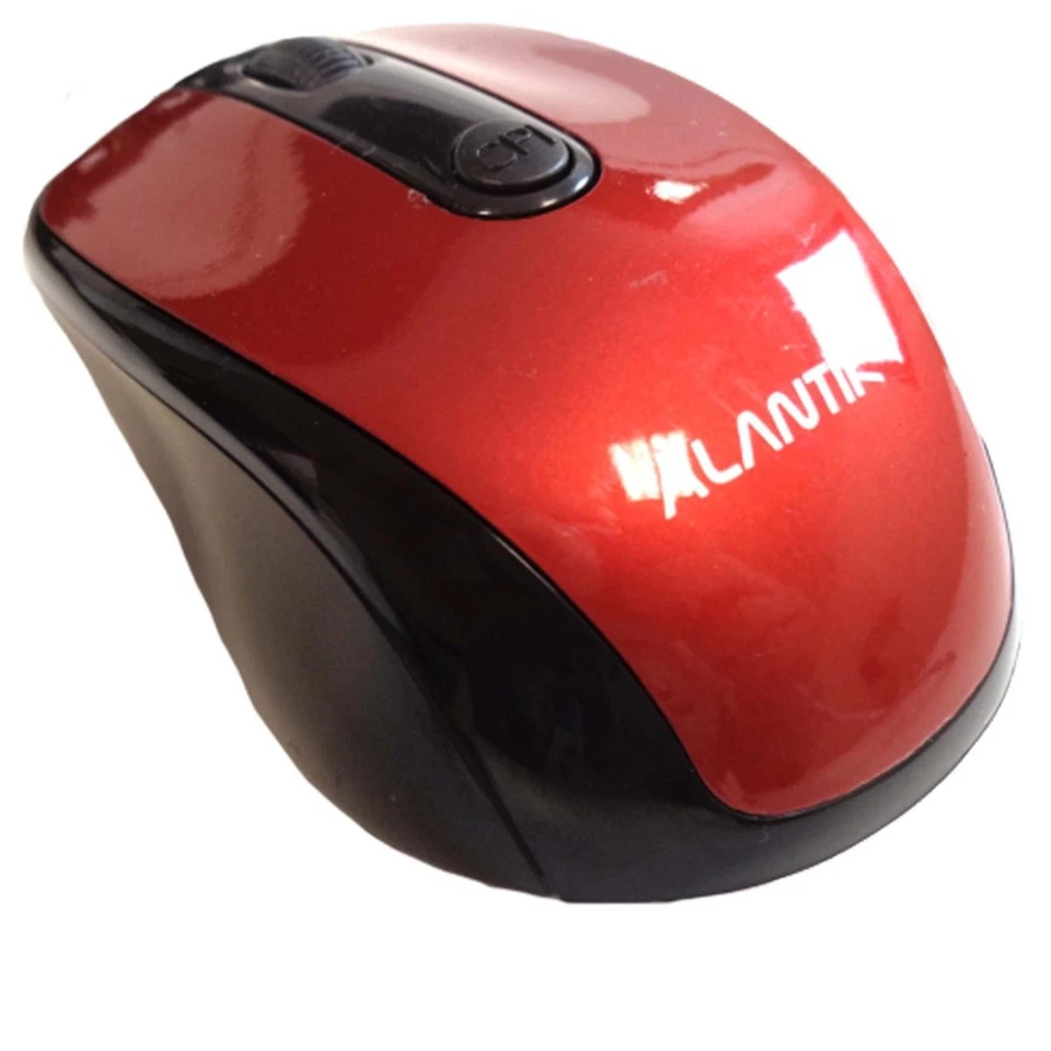Wired USB Mouse Red Plug and Play Windows Mac 1600DPI Universal - Image 3 of 4