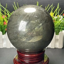 12.3LB 4.8" Natural Pyrite Sphere Ball Quartz Crystal Healing Gift Mineral
