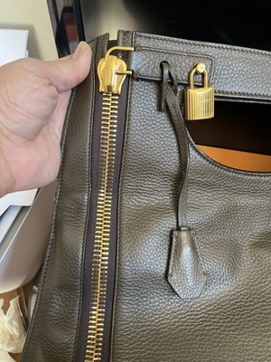 Tom Ford Fold-over Padlock Zip Crossbody Bag | eBay