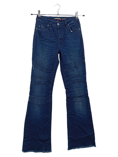 PLEASE Jeans Bootcut Donna Blu Used-Look (IT 40, EU 36)
