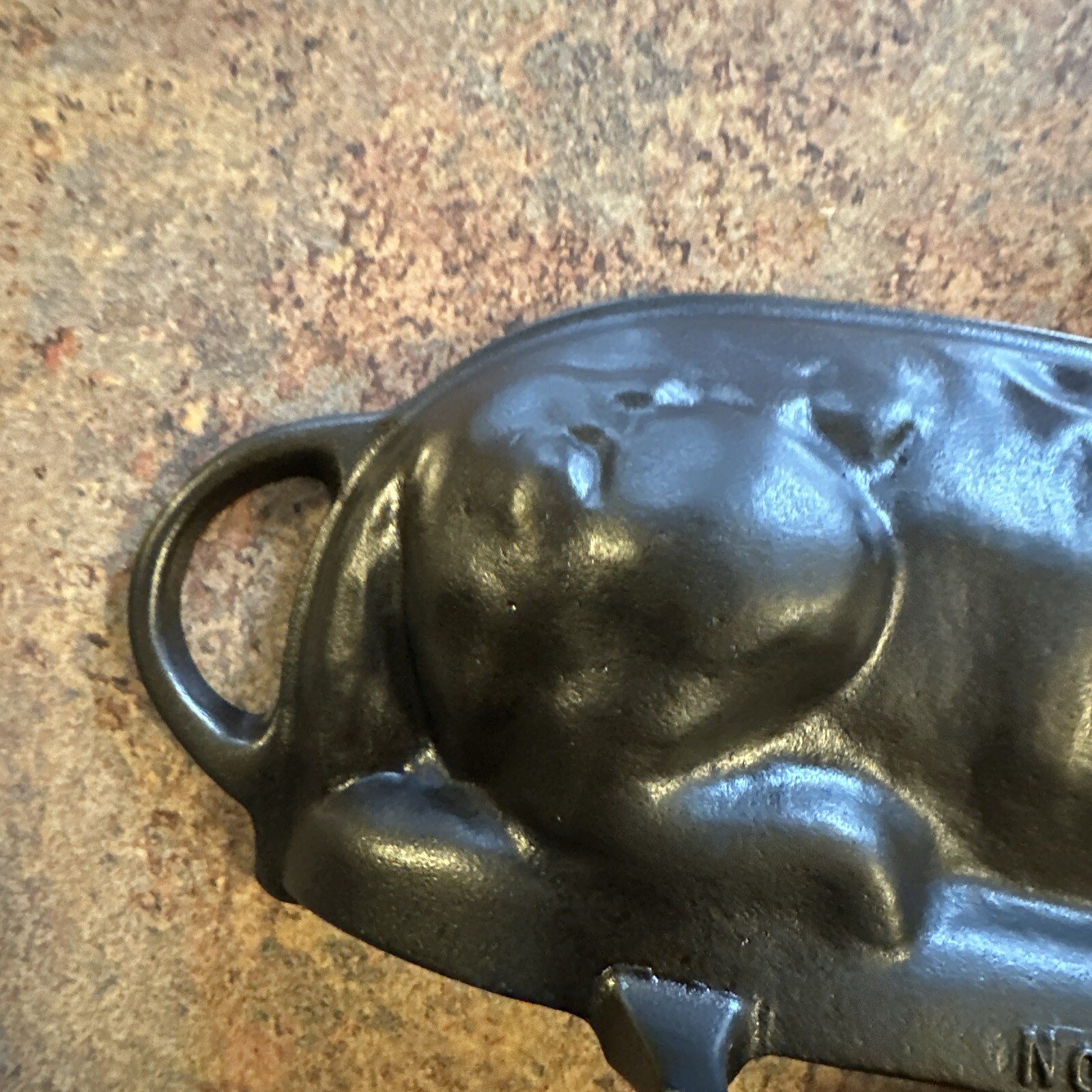 Vtg Griswold Large Cast Iron Easter Lamb Cake Mold 2 Piece No 866 921