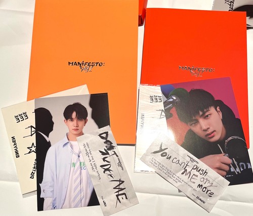 230401 CD ENHYPEN MANIFESTO DAY 1 J & M Version Mixed Lot NO PHOTO CARDS PC EUC - Imagen 2 de 4