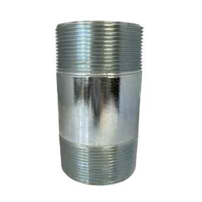 BMI 3'' x 6'' Galvanized Pipe Nipple NPT Thread SCH 40 Steel 150# UL/FM Rated