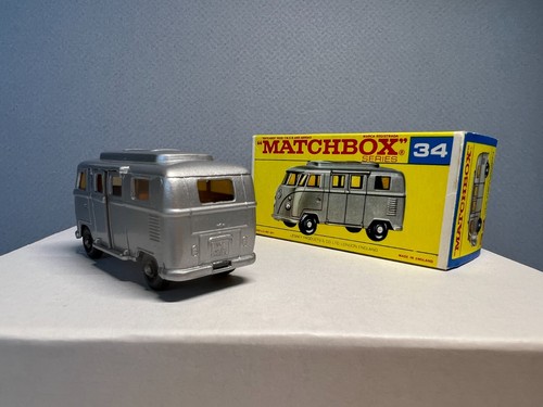Matchbox Regular Wheels # 34 Volkswagen Camper *Rare F Box* - Picture 6 of 10