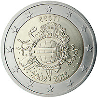 2 Euro Commemorativi del 2012 Anniversario EURO - FDC da Rotolino - A SCELTA - Afbeelding 7 van 24