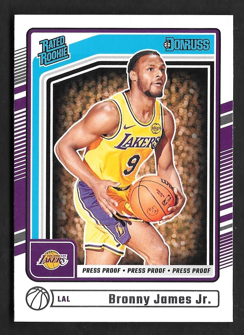 2024-25 Donruss Basketball BRONNY JAMES Jr. Rated Rookie PRESS 