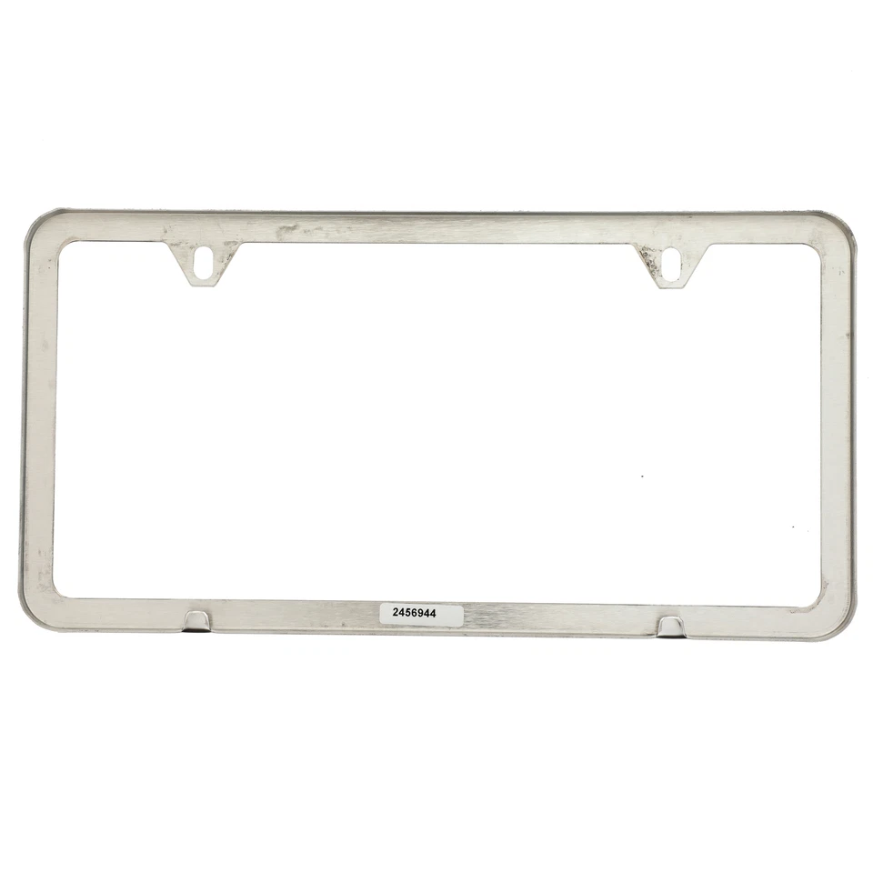 Marco de matrícula cromado en blanco OEM 2011-2017 Mitsubishi Eclipse MZ313525 Foto 4 de 4