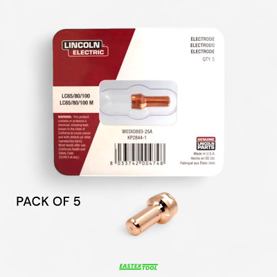 GENUINE LINCOLN TOMAHAWK KP2844-1 , 1000 PLASMA ELECTRODES  5-PK