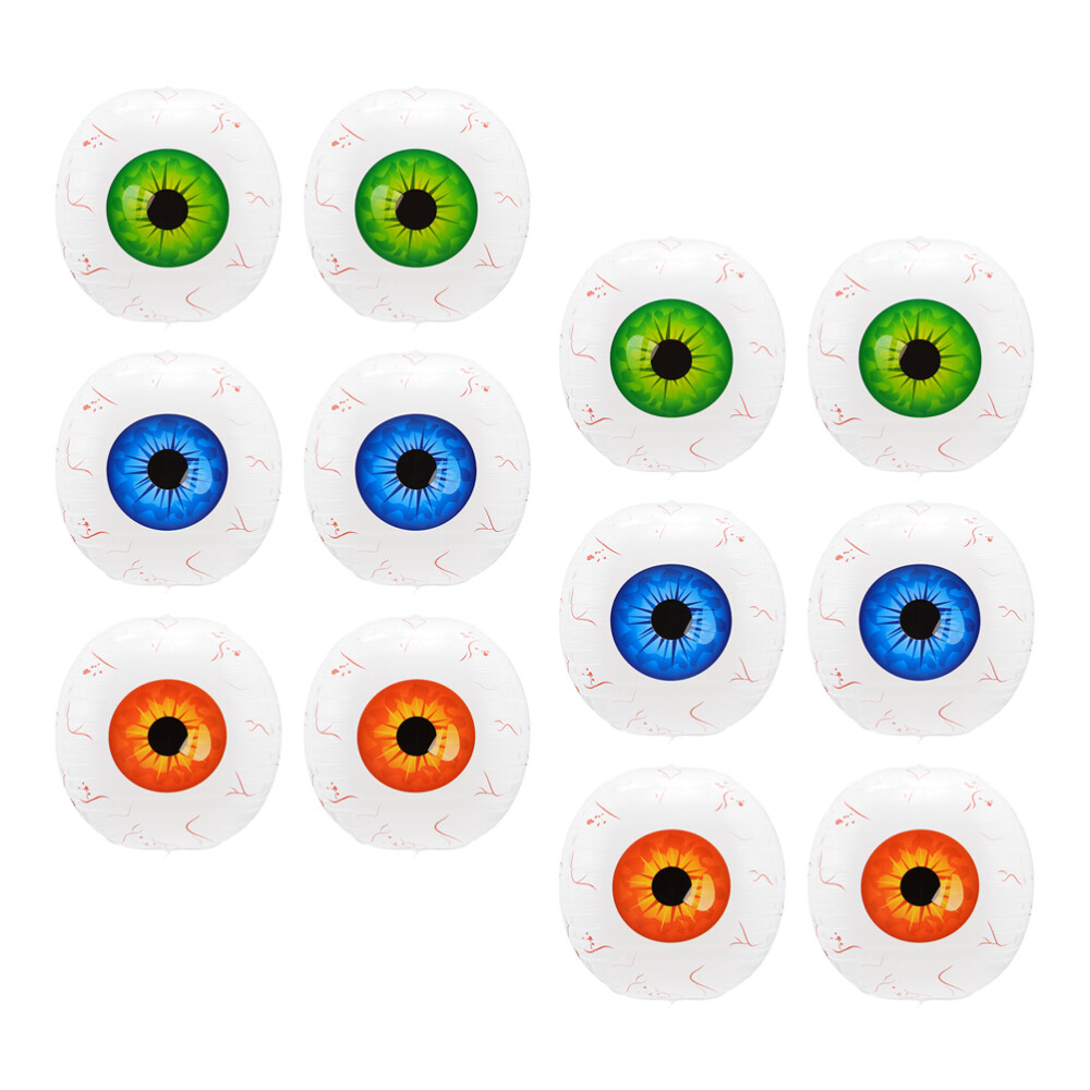 12pcs Eye Balls Inflatable Eyeball Balloons Halloween Eyeballs eBay