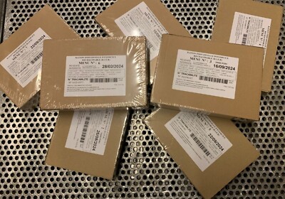 Französische R.I.E.R  Rationen verschiedene Menüs Date / Lot. Nr.   2024 EPA MRE