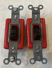 [2 Pack]CHALLENGER 3421 Single Pole Quiet Toggle Switch 20A Spec Grade - Brown