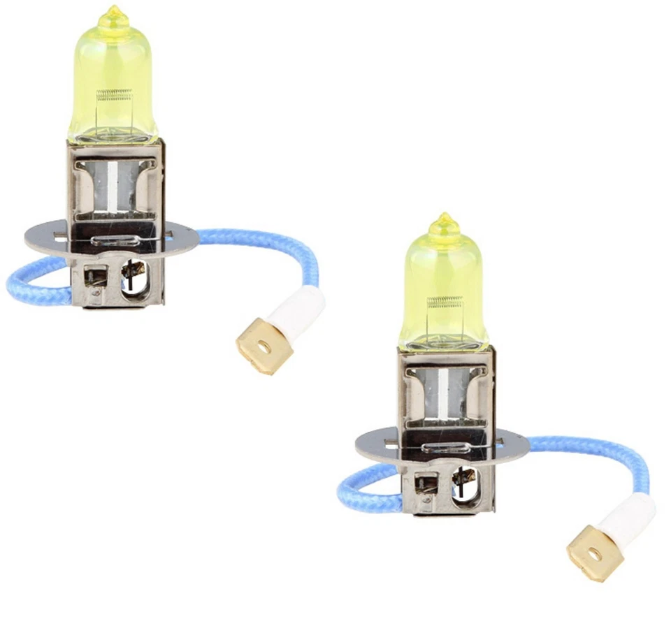 Nokya 2500K Yellow H3 Nok7615 55W Fog Light Two Bulbs Fit Lamp Replacement JDM - Изображение 3 из 4