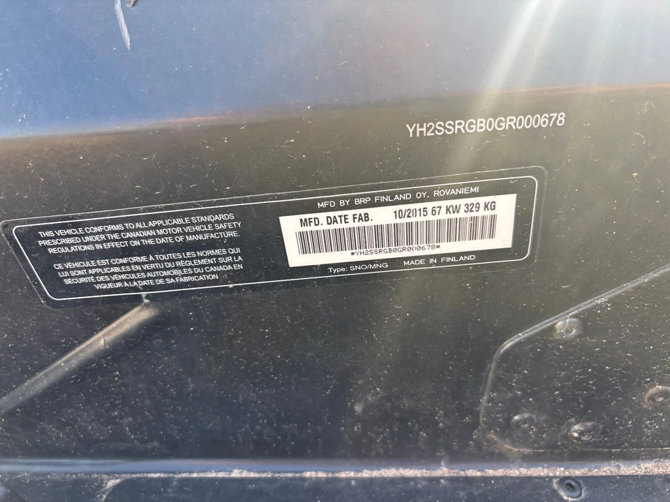 Cuadro túnel Ski-Doo Expedition 900 16 18 19 17 15 14 13 chasis XU 1200 Foto 3 de 3