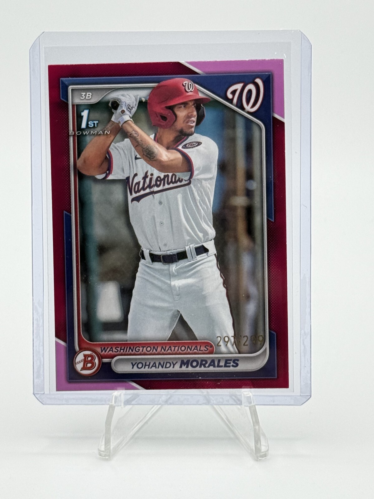 2024 Bowman - Prospects Yohandy Morales #BP-52 Fuchsia Border /299 (RC)