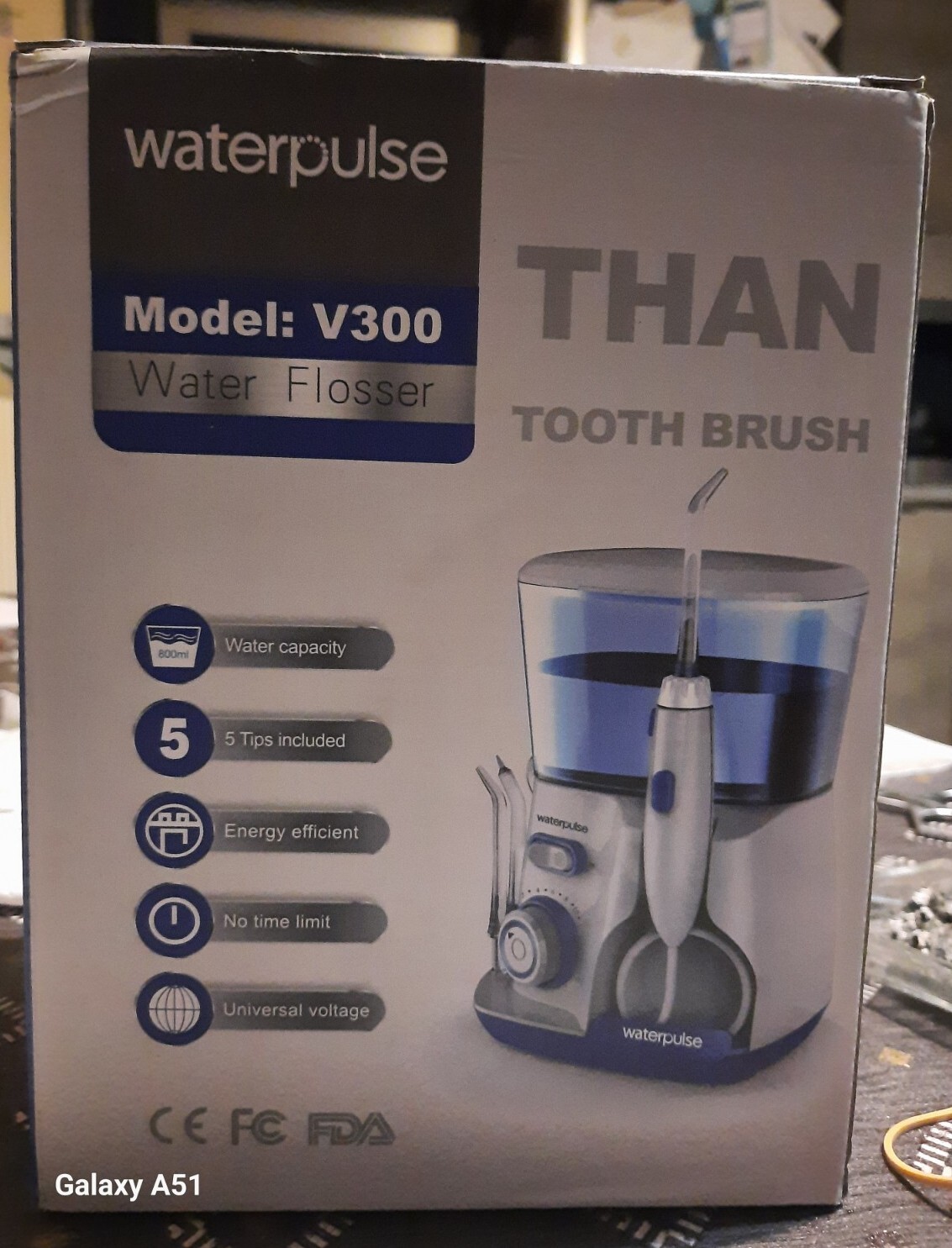 Waterpulse V300 hydropulseur contre les débris coincés dans les bagues