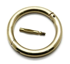 PREMIUM INSTRUMENTS Bull Nose Ring 3" Diameter + Screw Brass Cow Veterinary 