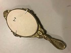 AUTHENTIC BRASS HAND HELD MIRROR DECORATED WITH ANGELS — photo 2
