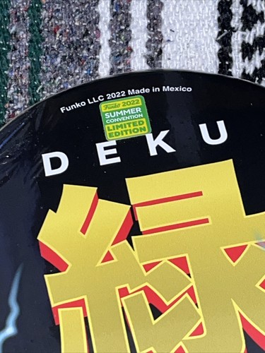 Funko Pop Deku Skateboard Deck My Hero Academia 2022 San Diego Comic Con Rare - Picture 6 of 8