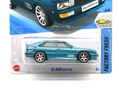 2025 Hot Wheels Audi '87 Sport Quattro (Teal #16) SUPER CUSTOM WHEEL SWAP by AEB