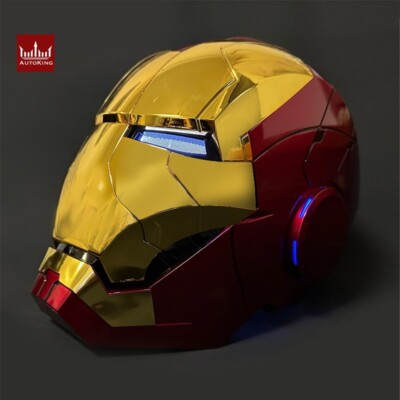 アイアンマン　AUTOKING GOLD AUTOKING New Iron Man MK5 Gold Helmet Electric Voice Control