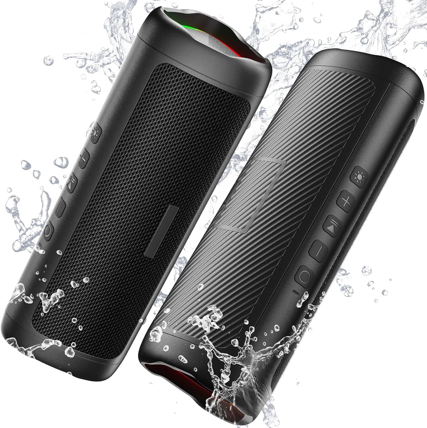 Bluetooth Speaker IPX5 Waterproof Speaker with HD Sound Birthday Gift- 2 Pack-image