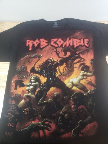 ROB ZOMBIE cd lgo BLACK HOLE Official SHIRT XL New venomous rat  regeneration OOP