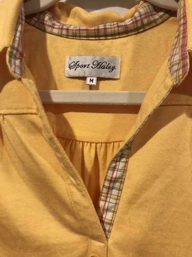 Bermudas deportivas para mujer Haley Golf amarillo rosa cuello a cuadros sin mangas (M) (12) - Imagen 8 de 9