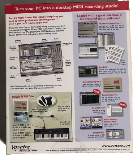 Voyetra Computer Music Starter Kit Music Software CD-ROM - Picture 4 of 5