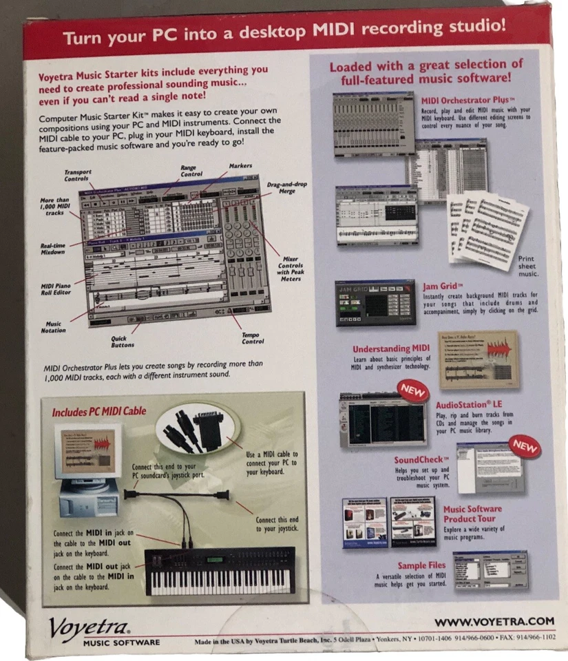 Voyetra Computer Music Starter Kit  Music Software CD-ROM - Image 4 of 4