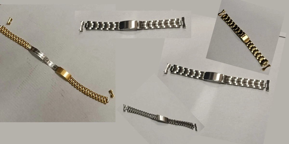 Cinturino For Orologio, Cinturini For Orologi, 16-26mm Universale In Acciaio Inossidabile Massiccio Con Estremità Curve Piatte Cinturino For Orologio Da Polso Uomo Donna Bracciale In Metallo Cintura 1 - Foto 7