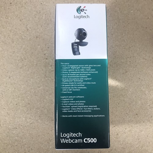 Logitech Webcam C500 USB Web Cam, 1.3MP, Microphone For ZOOM & HOMESCHOOL Tested - 第 4/8 張圖片